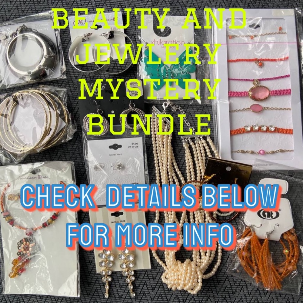 BEAUTY & JEWELRY MYSTERY BOX DIFFERENT PRICES=DIFFERENT THINGS LOOK DOWN 4 INFO!